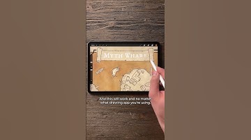 How to Add Gradients to Text on Your Fantasy Maps - Procreate Tutorial