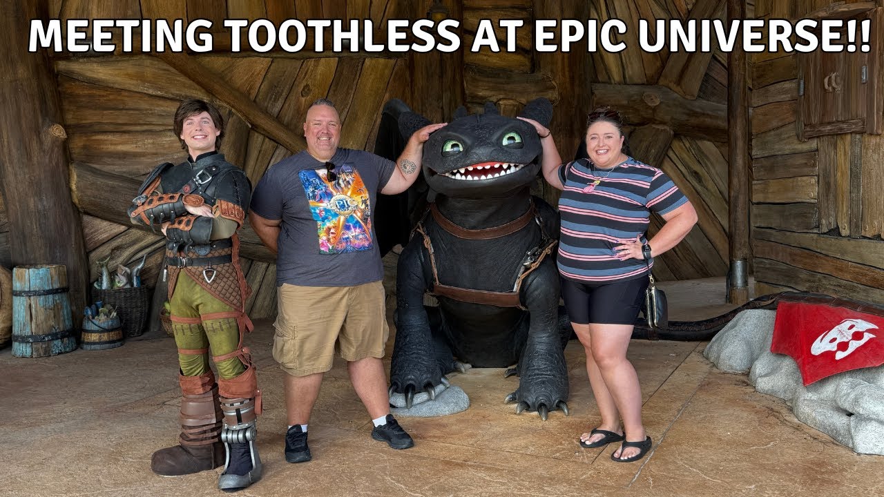 Toothless Meet & Greet at Epic Universe w/ Hiccup! | Complete Experience