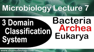 Microbiology lecture 7 | 3 domain classification system | Archea, bacteria and eukarya