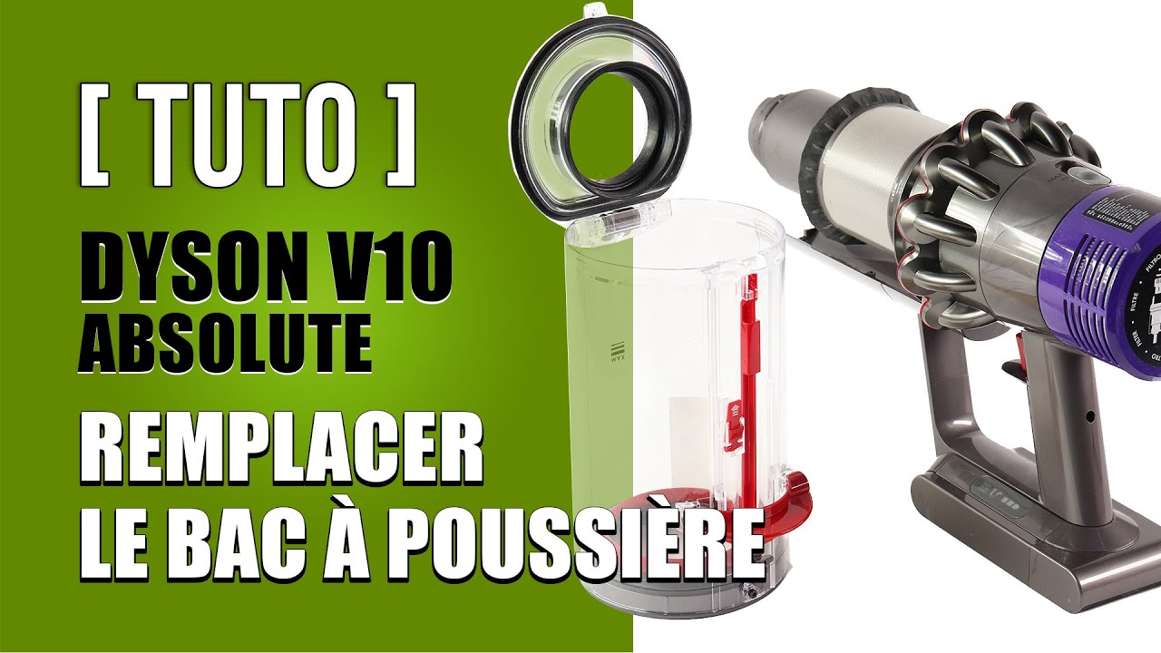 Grand modèle de cuve à poussière Dyson V10 SV12 Absolute, V10 SV12