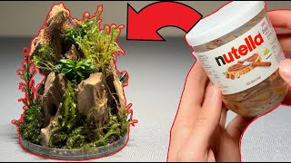 turning a NUTELLA Jar into a Glass Dome TERRARIUM by glassyGREEN 3,361 views 1 year ago 4 minutes, 41 seconds