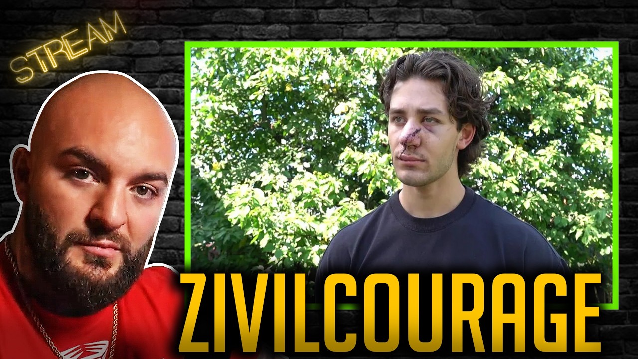 MANN mit MESSER angegriffen weil er eine FRAU BESCHÜTZTE!