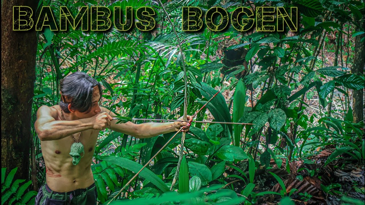 Walross jagd, Pfeil und Bogen aus Bambus im Dschungel | the jungle boy  #survival