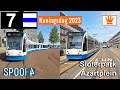 Cabinerit Tram 7 (Amsterdam) | Sloterpark - Azartplein v.v. (Tram Driver&#39;s POV) | Koningsdag