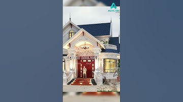 mẫu thiết kế nhà biệt thự 1 tầng có gác lửng đẹp tại vĩnh phúc - achi 11032