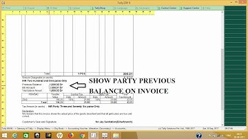 Party Previous Balance Tdl file in tally erp 9 6 1 | tdl | previous balance