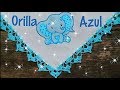 Orilla o Puntilla Azul | Servilleta de Elefantito