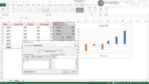 EX26 Cách vẽ biểu đồ hình cột thể hiện giá trị âm dương 2 màu khác nhau