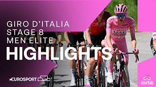 Dominant Victory! 🤩 | Giro D'Italia Stage 8 Race Highlights | Eurosport Cycling screenshot 4