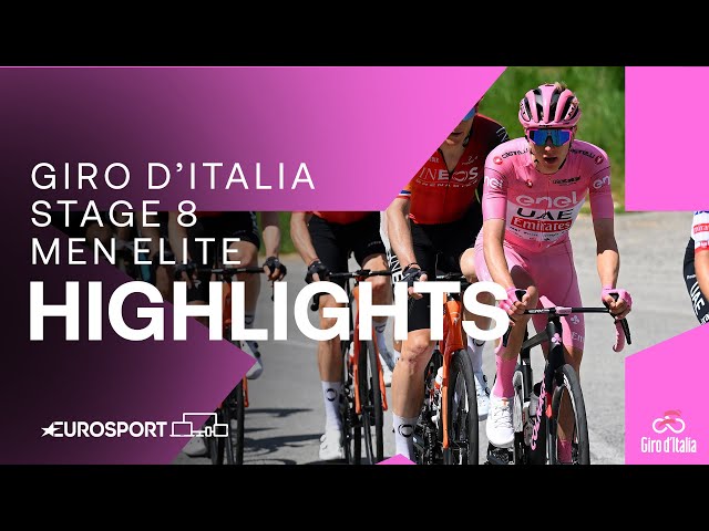 Dominant Victory! 🤩 | Giro D'Italia Stage 8 Race Highlights | Eurosport Cycling class=