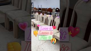 Love it, leave it, flip it: ft some 90s dining chairs! #thriftwithme #loveleaveflip #thrifting