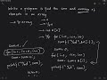 Printing the sum and average of Array elements