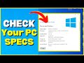 How to check pclaptop specs on windows 2023