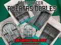 Como hacer/PUERTAS DOBLES/con cartón y papel crepe/IMITAMDO MADERA/Maquetas Belenes Dioramas/ 2023