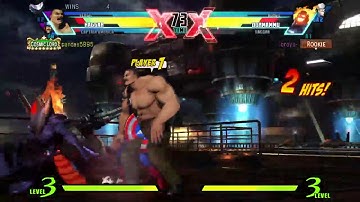 DROPS THE COMBO BY ACCIDENTAL FRAME PERFECT TIGER KNEE INPUT - Ultimate Marvel vs. Capcom 3 (PS4)