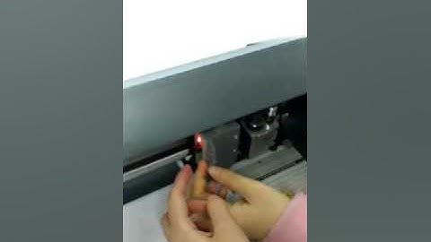 How to adjust the scanning red dot in automatic plotter --TENETH