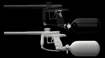 Modo 801 modeling Paintball gun Part 3