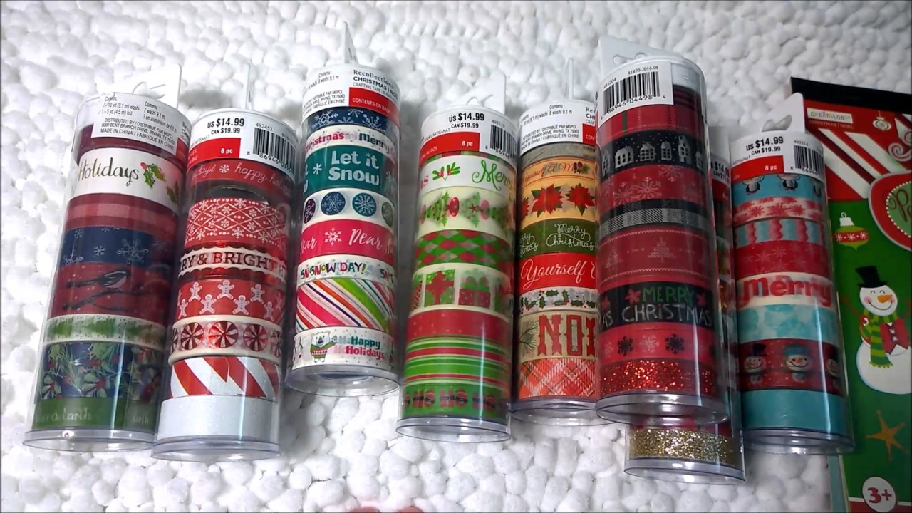 Michaels Christmas Washi Tape I Wasn't Expecting to Find so Much