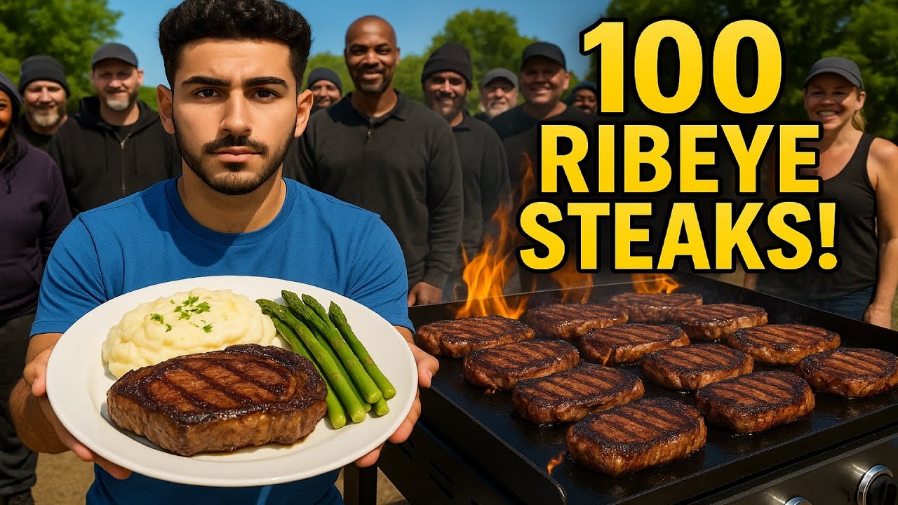 Приготовьте 100 стейков рибай для бездомных!