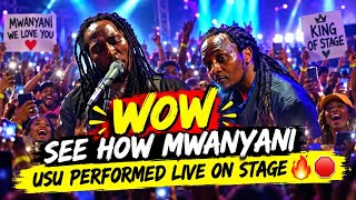 Fire🔥🔥see how fans cheered mwanyani usu performing live on stage#bengamusic 