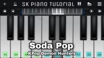 Soda Pop (KPop Demon Hunters) - EASY Piano Tutorial on Mobile (Perfect Piano)