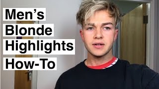 MENS HAIR HIGHLIGHTS TRANSFORMATION 2019 | HOW TO GET NATURAL LOOKING BLONDE HAIR HIGHLIGHTS FOR MEN