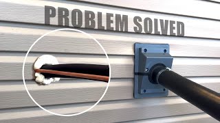 Fix Ugly HVAC Wall Holes Fast | AC Line Cover Solution!
