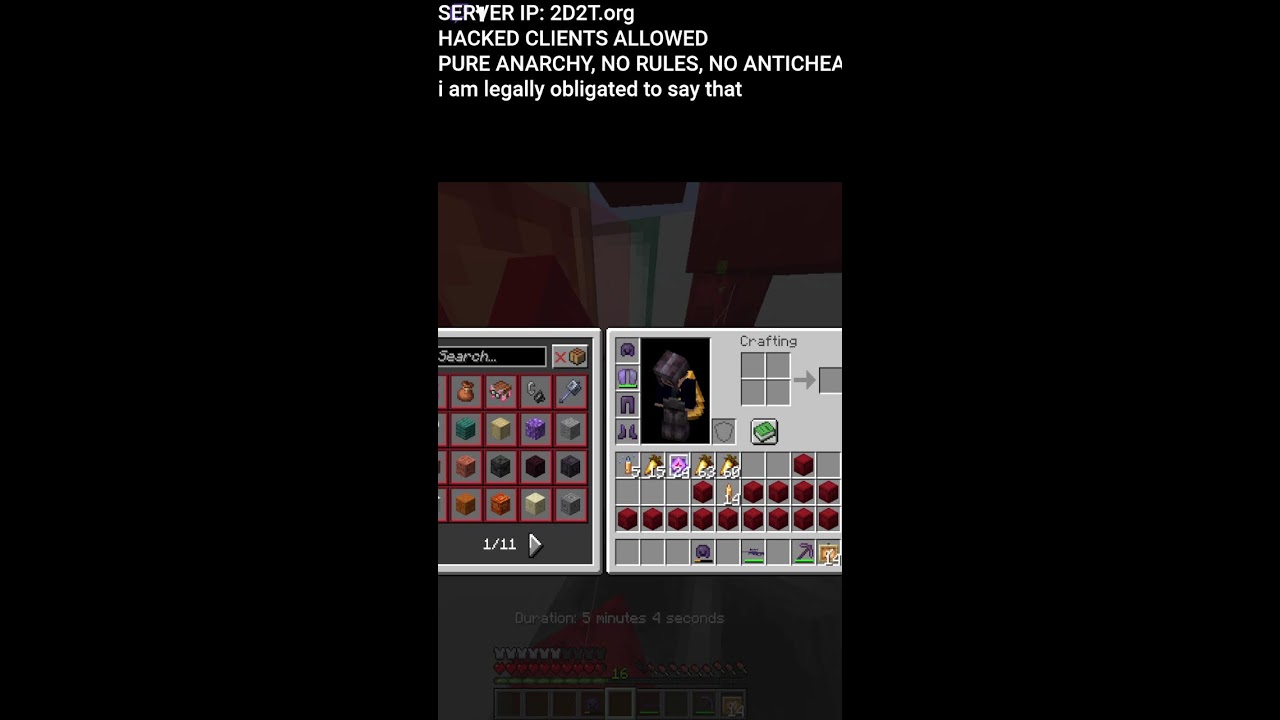 STREAMING 2D2T NEW ANARCHY SERVER