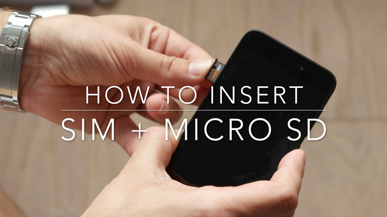 How to insert SIM and microSD card Xiaomi Redmi Go YouTube