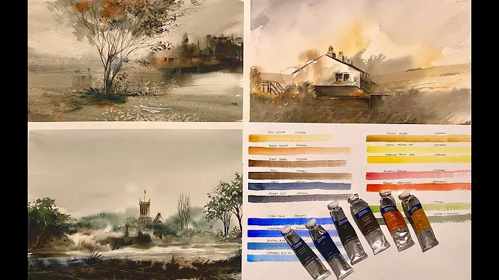 Watercolor Landscape Painting Tutorial For BEGINNE...