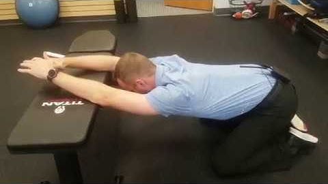 How To Improve Desk Posture | Bench Thoracic Extension W/Lat Stretch | Chesterfield Chiropractor