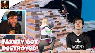 FAXUTY LOSES TO PETERBOT WITH 0 BUILDS😭  [FORTNITE TOKEN/WAGER]