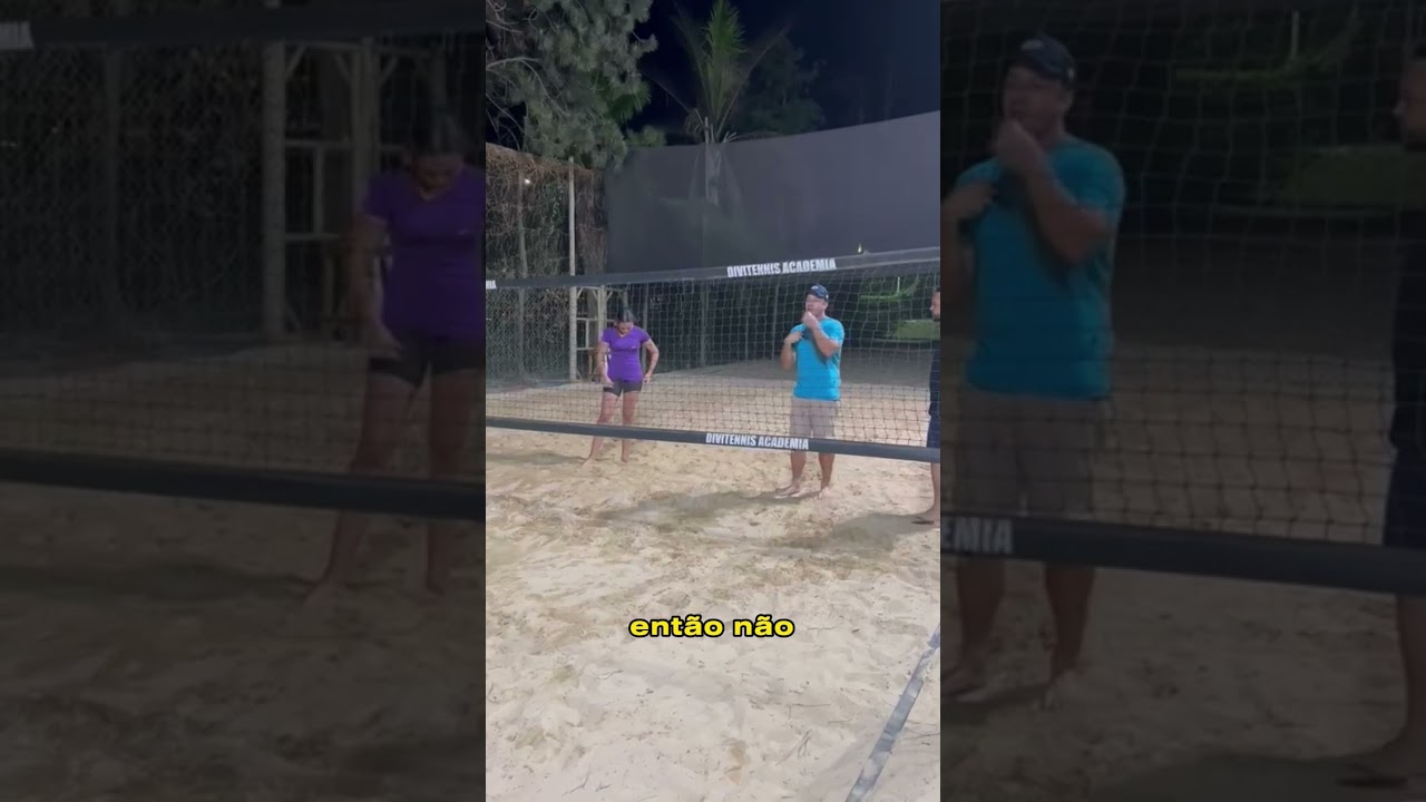 Forehand no Beach Tennis