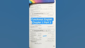 Functional English in Urdu | Chapter 1 Part 3 | Learnify English