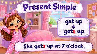 Daily Routine for kids | Present Simple