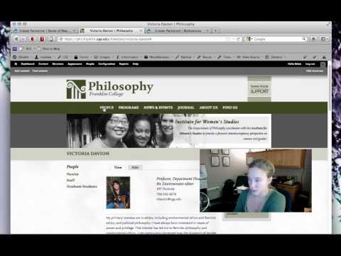 Basic Drupal Training 5: Custom Content Types (Personnel, Courses, etc)