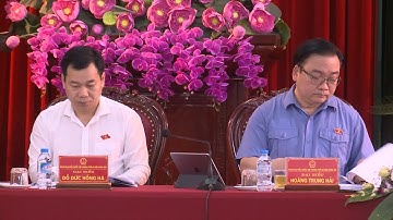 Đồng chí Hoàng Trung Hải tiếp xúc cử tri hai huyện Đan Phượng và Hoài Đức, TP. Hà Nội