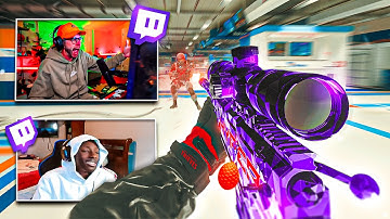 Killing Twitch Streamers in COD Search & Destroy (HILARIOUS REACTIONS + BOTH POVS)