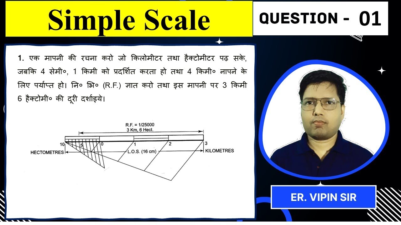 Simple Scale Discussion Question 01 // Simple Scale साधारण मापनी // Engineering Drawing - 1st ...