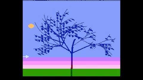 "Tree Simulator 4k" Atari XL/XE experimental program ABBUC contest 2020