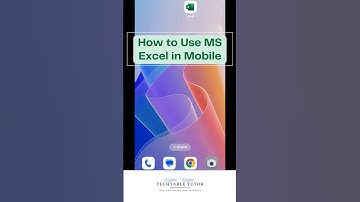 Excel in Mobile #excel #shorts #exceltutorial
