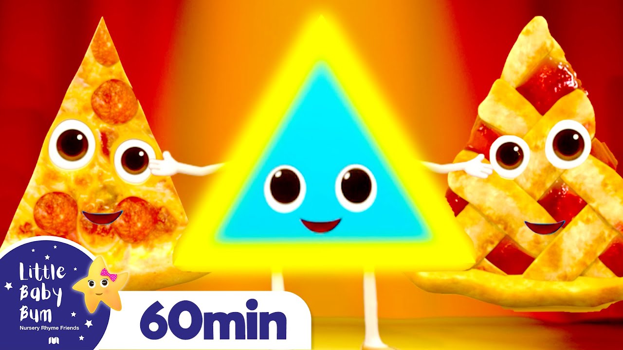 ⁣Triangle Song +More Nursery Rhymes and Kids Songs | Little Baby Bum