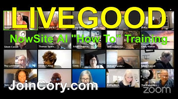 LIVEGOOD: How To Get Leads & Signups Training Using NowSite AI