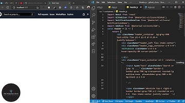 Build Github Header using ReactJs and tailwind css
