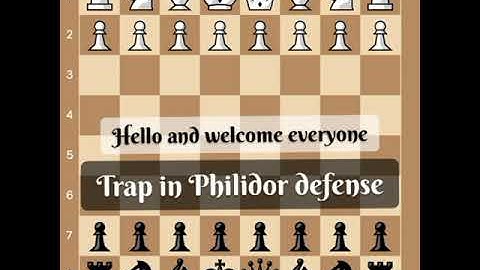 Tricks & Traps in Philidor defense |  #philidor countergambit | #shorts #chess #chesstraps #gambit