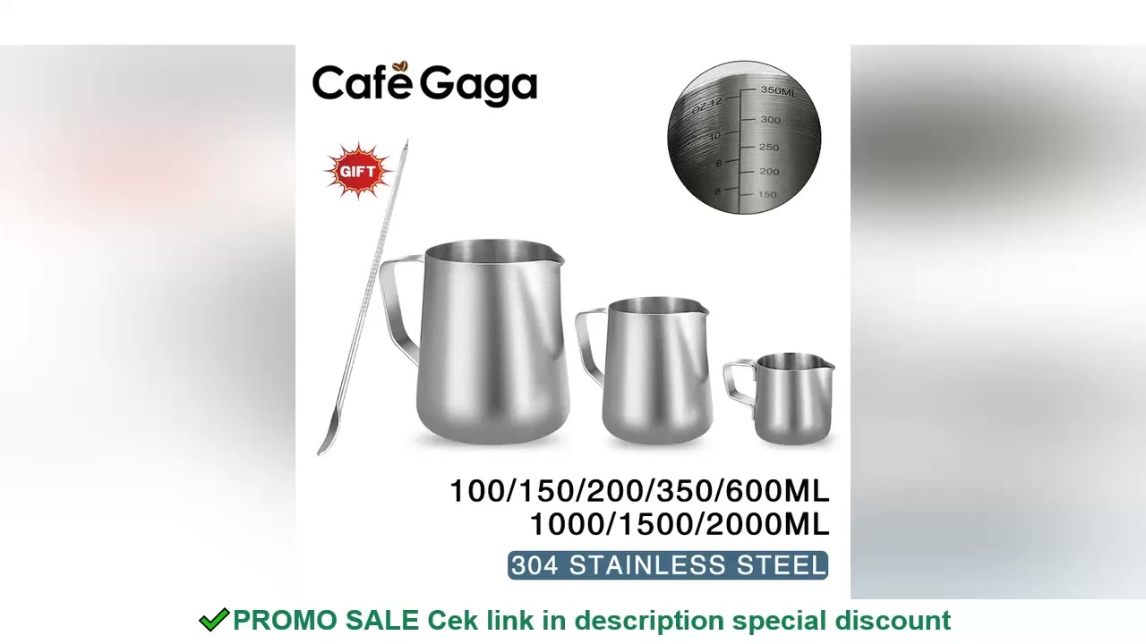 Coffee Milk Frothing Jug Stainless Steel Milk Frothing Pitcher Latte Art Measurement Jug With Art Pe