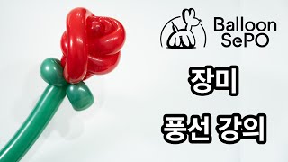 초보자도 쉽게 따라할 수 있는 장미풍선 강의 ep.3/ Rose Balloon lecture video.