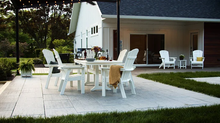 POLYWOOD® Nautical Adirondack 7-Piece Trestle Dining Set in Vintage Finish - PWS374-1