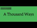 Phoebe Ryan A Thousand Ways Lyrics mp3