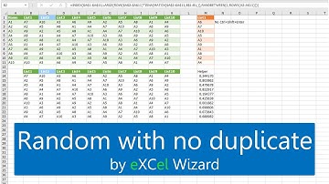QQ37  Random with no duplicate No VBA